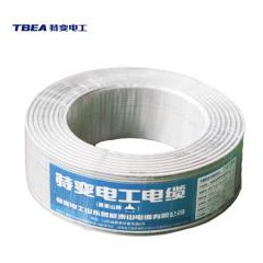 特變電工（TBEA） RVV5*4平方國標(biāo)銅芯軟護(hù)套線5芯銅線100米 白色