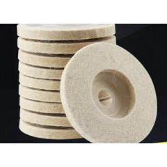 羊毛輪片毛輪氈玉石木工木雕紅木家具精細(xì)鏡面拋光工具角磨機(jī)