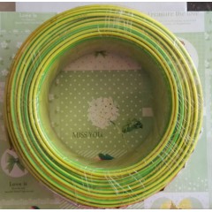 中國(guó)人民電線塑銅線BV10平方家裝電線單芯線雙色