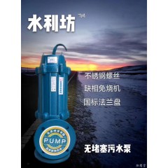 水利坊無堵塞污水泵
