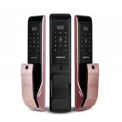 指紋鎖家用大門全智能門鎖防盜門電子鎖公寓自動密碼鎖家庭用x6