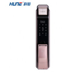 HUNE科裕家用指紋鎖X80鈦合金智能門鎖防盜門密碼鎖磁卡電子門鎖