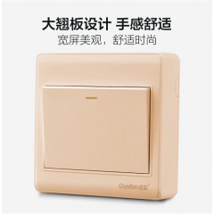 香檳金色 86明裝開關(guān)插座