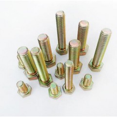 電鍍彩鋅螺釘 4.8彩鋅外六角螺栓
